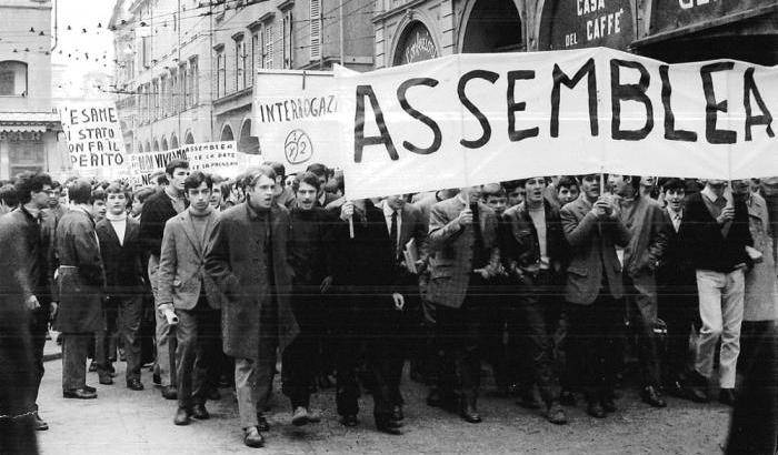 Il senso del 1968 per l'assemblea: la politica partiva da lì