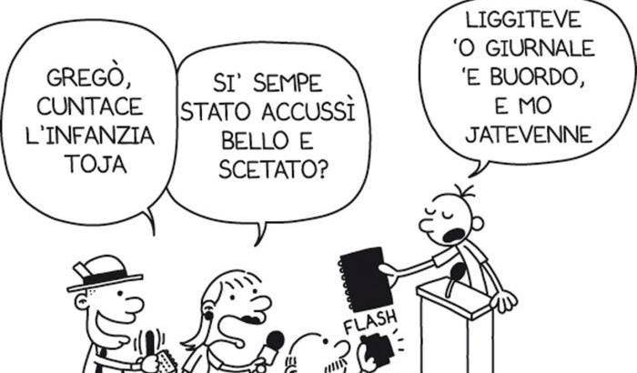 La "Schiappa" in napoletano diventa “O Diario 'E Nu Maccarone”
