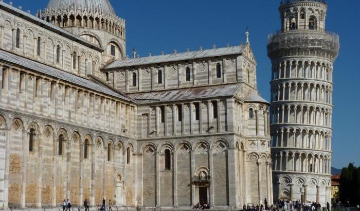 Sorpresa: diminuisce la pendenza della Torre di Pisa