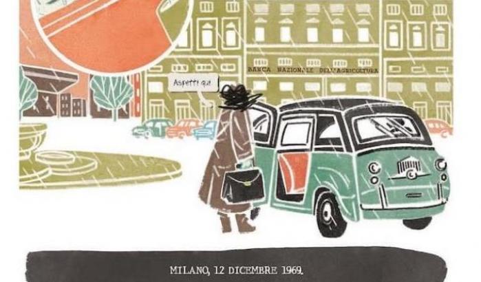 Con "La prima bomba" Marco Rizzo narra la strage di Piazza Fontana in una graphic novel