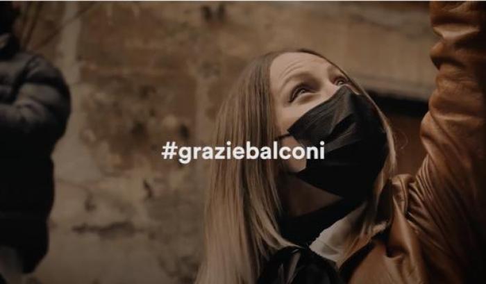 “Tanti messaggi, un solo hashtag, #Graziebalconi”, così Spotify omaggia gli italiani