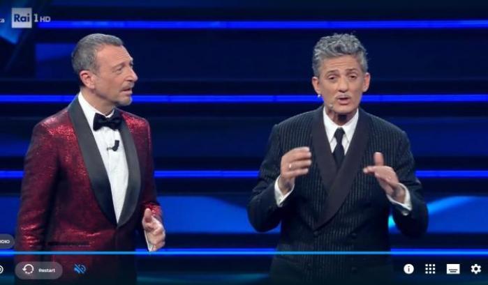 Sanremo2021, ascolti a picco anche con i duetti: 11,2% in meno rispetto al 2020