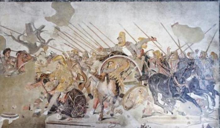 In condizioni critiche il mosaico di Alessandro o della battaglia di Isso: iniziato il restauro