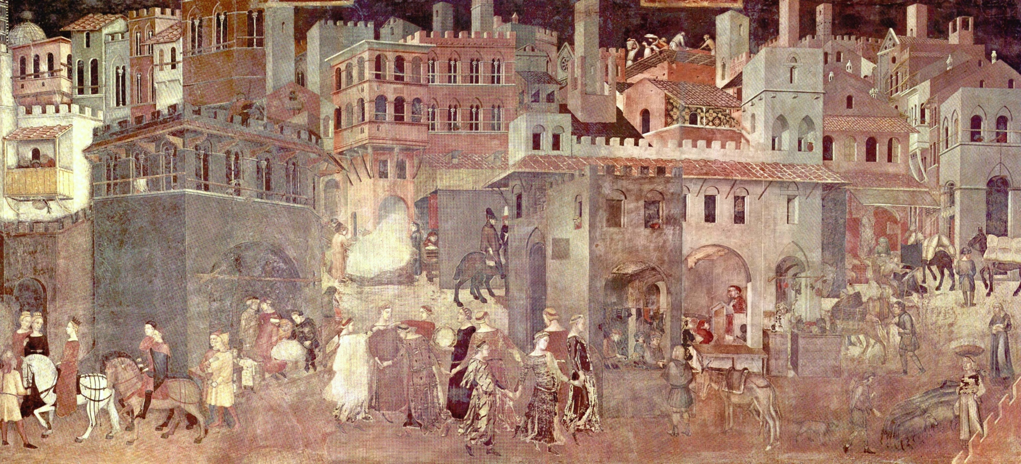 Buon governo: un'opera del geniale Ambrogio Lorenzetti e figlia dell'humus culturale della Siena trecentesca
