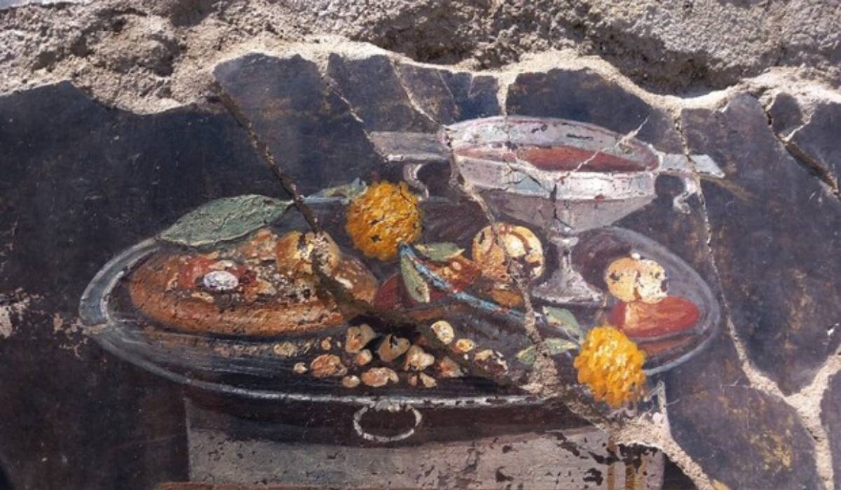 Pompei: una pizza raffigurata in un dipinto di 2000 anni fa