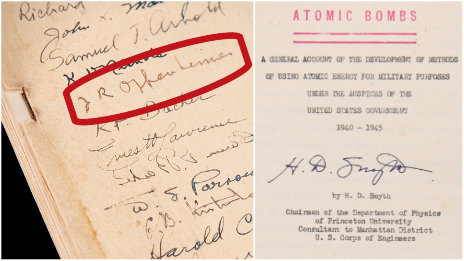 All'asta la copia del rapporto sulla bomba atomica firmato da Oppenheimer