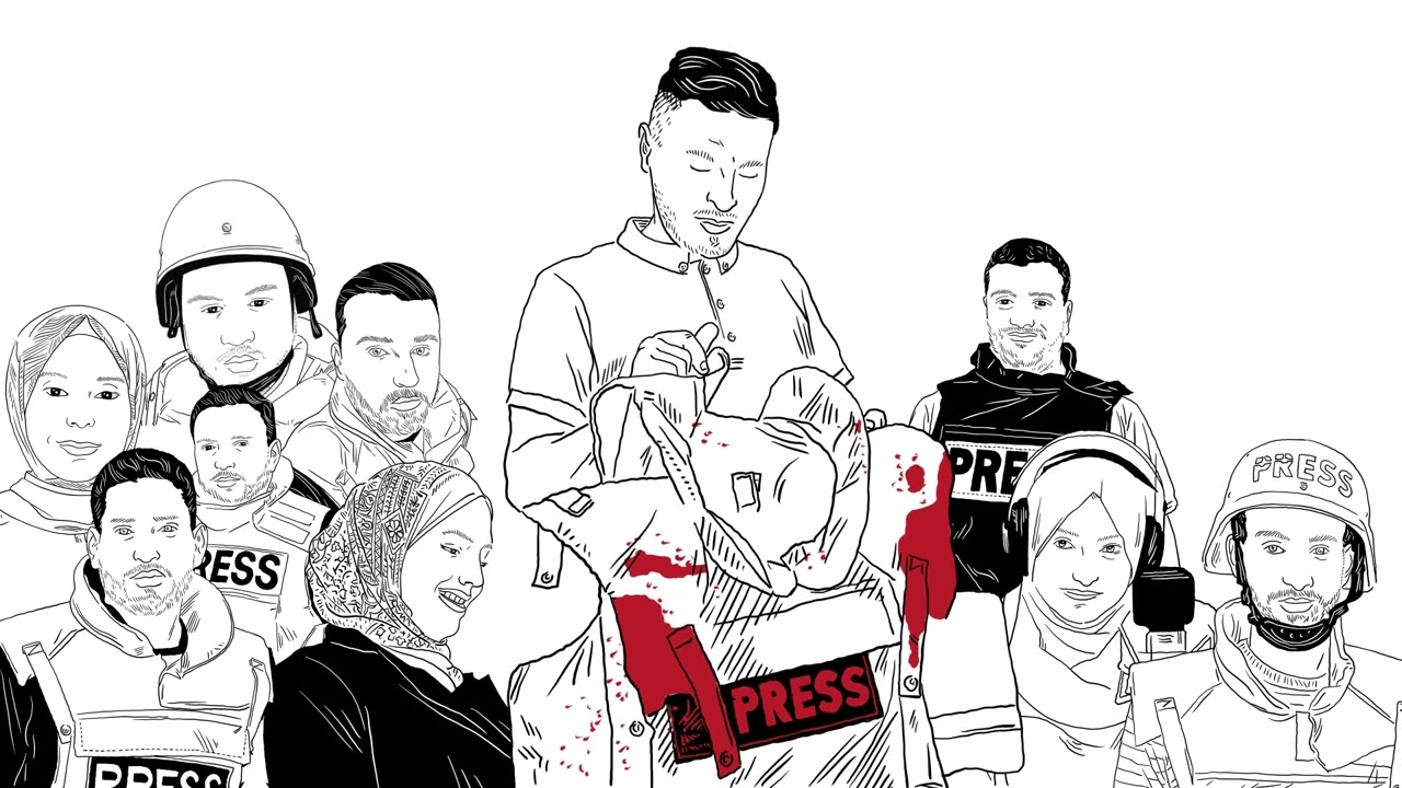 Bologna ospita i ritratti dei giornalisti uccisi a Gaza