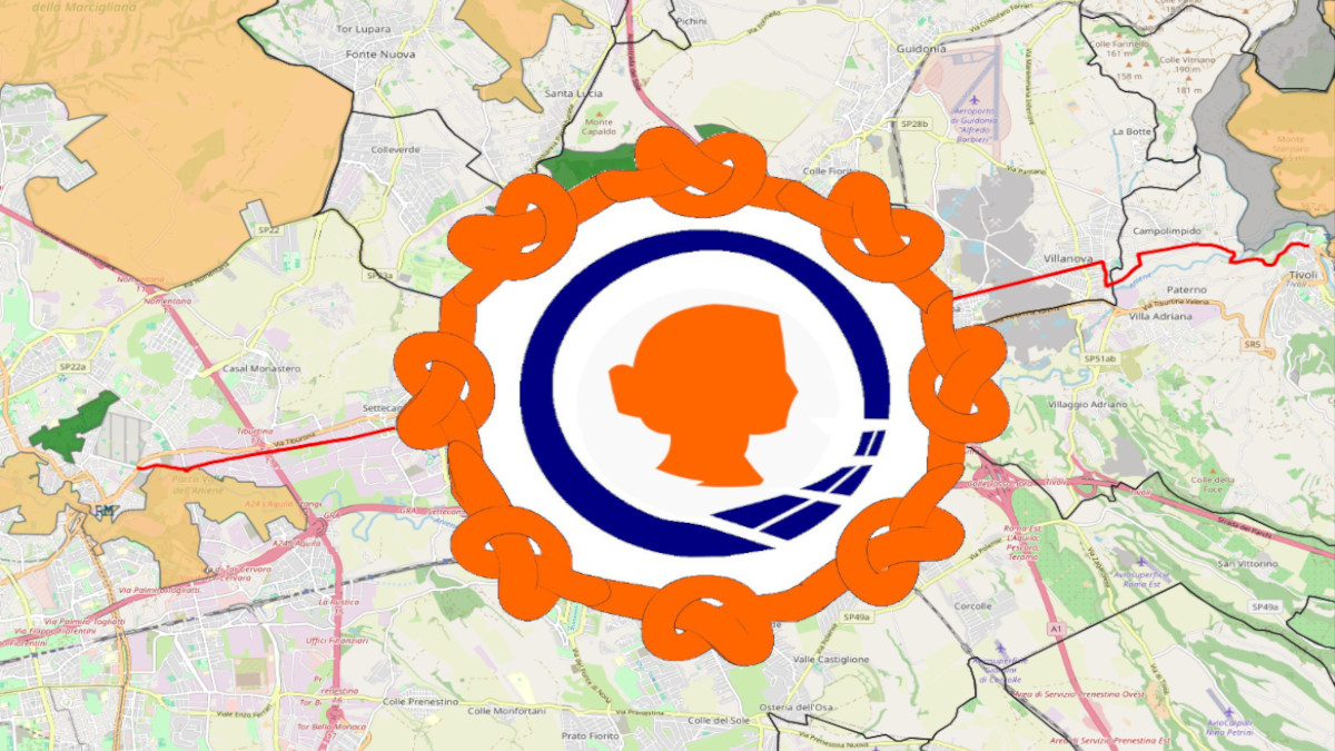 Logo Cammino Sant Sinforosa su mappa