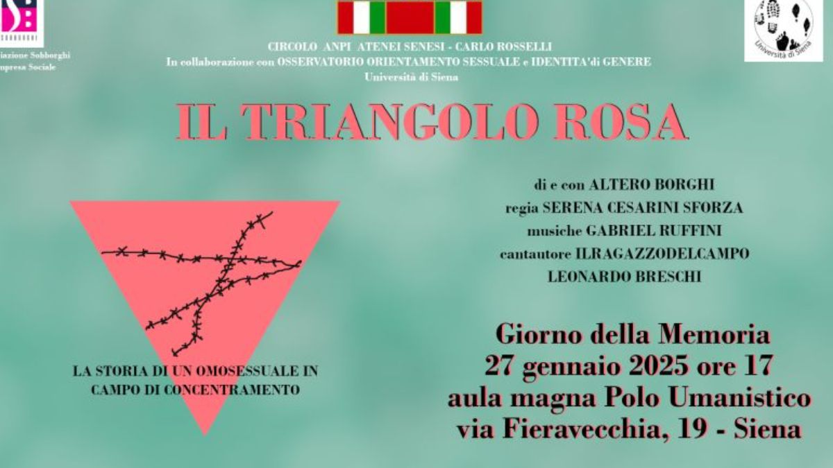 Giorno della Memoria: a Siena lo spettacolo teatrale “Il triangolo rosa”