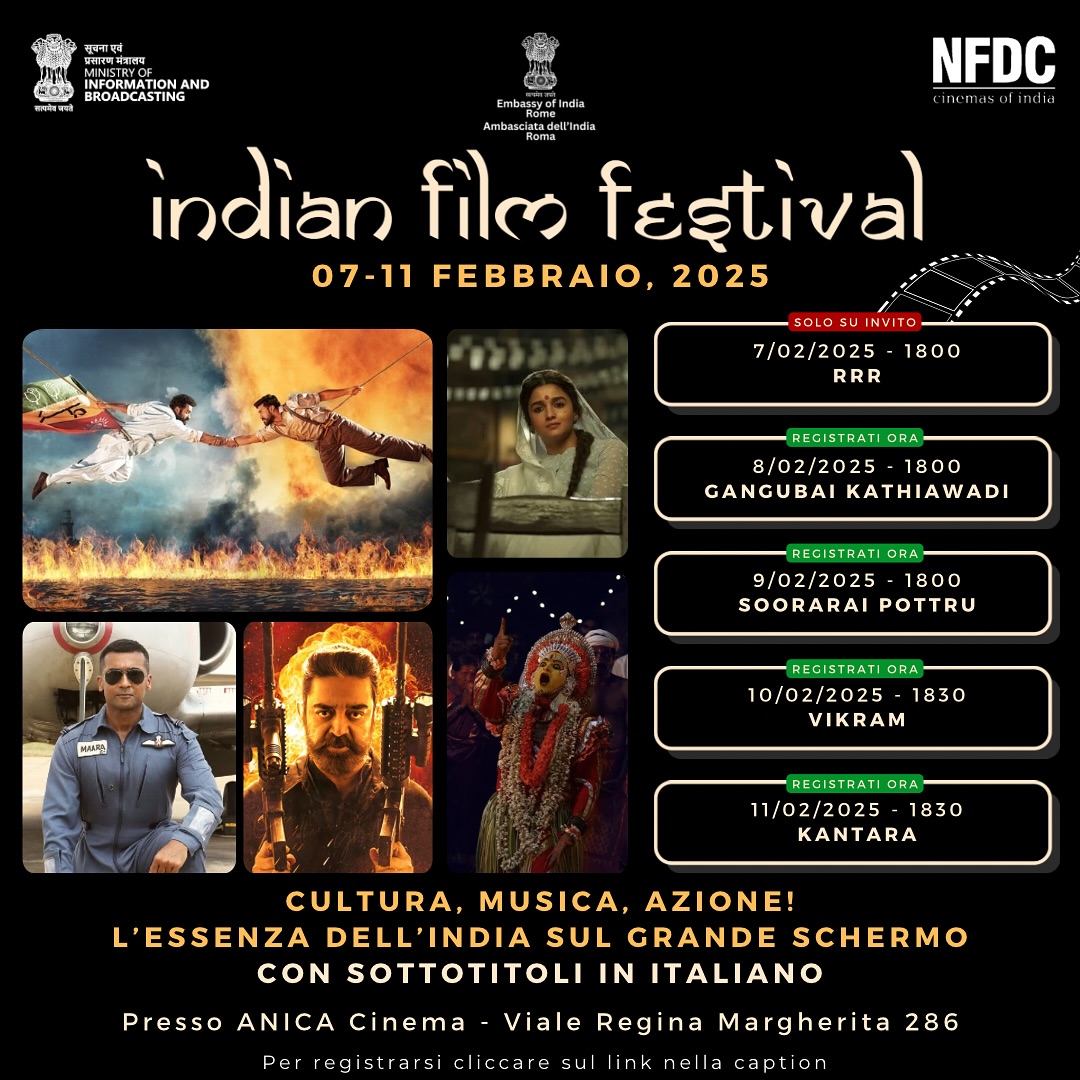 A Roma la prima edizione dell'Indian Film Festival