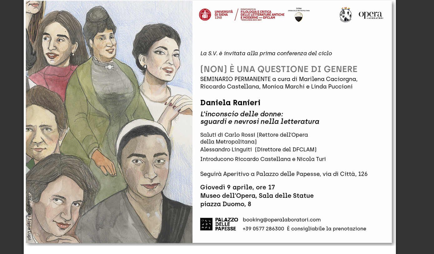 A Siena riparte "(Non) &egrave; una questione di genere"