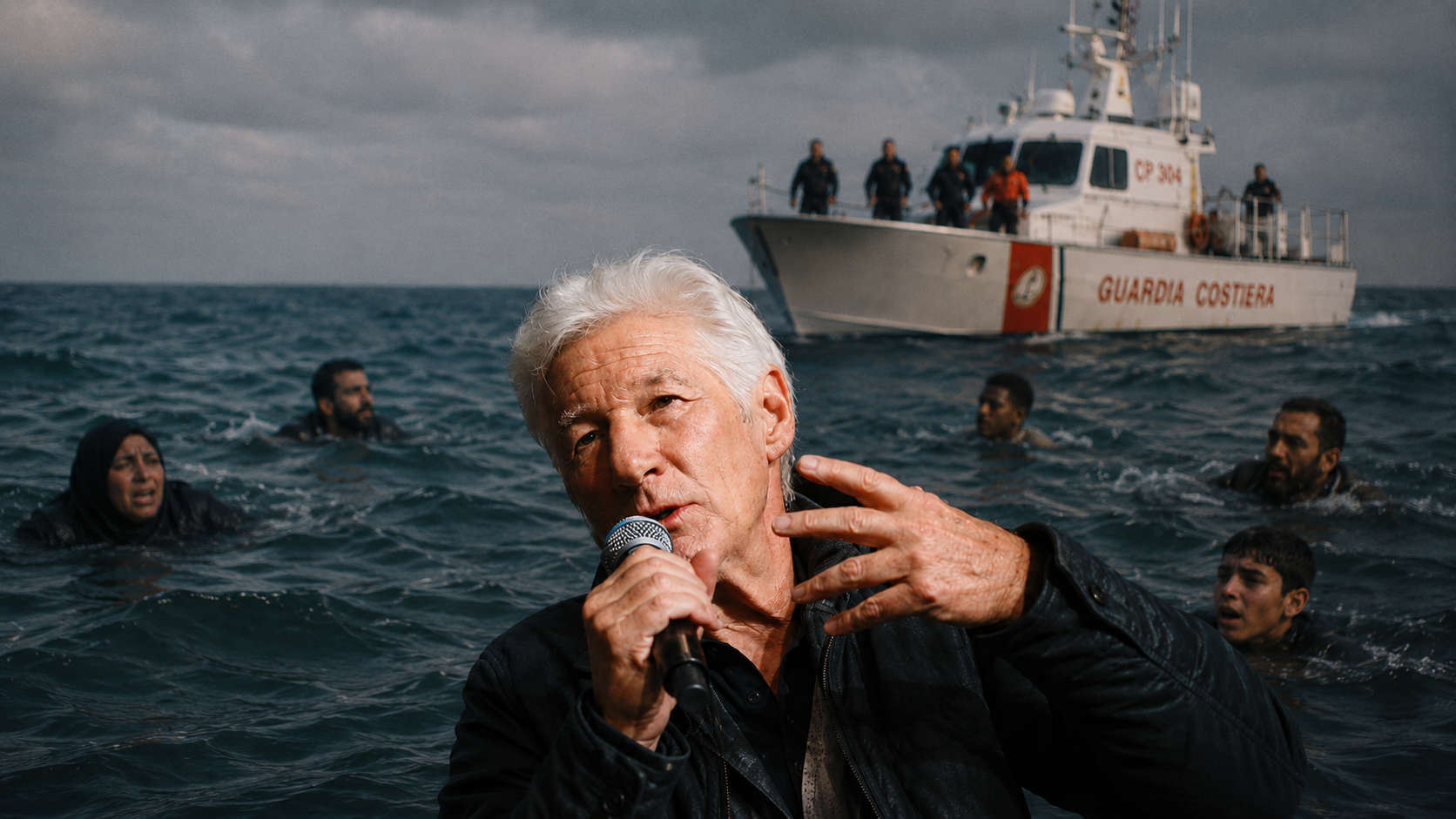 Gere all&rsquo;Italia cattolica: "Salvare chi annega non pu&ograve; diventare una colpa"