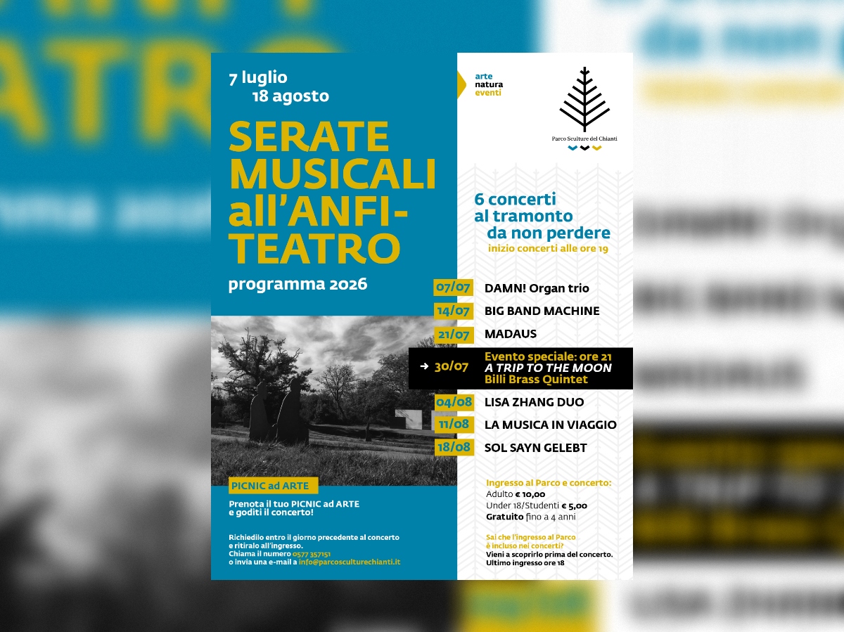 Tornano i Concerti al Tramonto nel Parco Sculture del Chianti