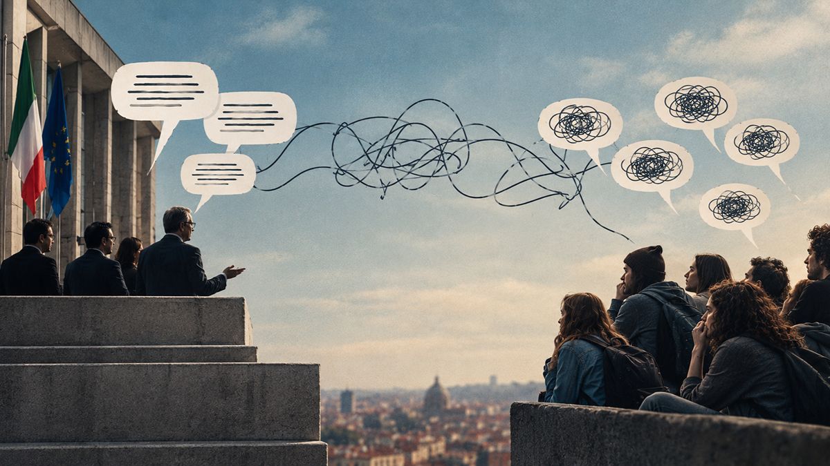 Un segnale dell' incomunicabilità tra cittadini e istituzioni